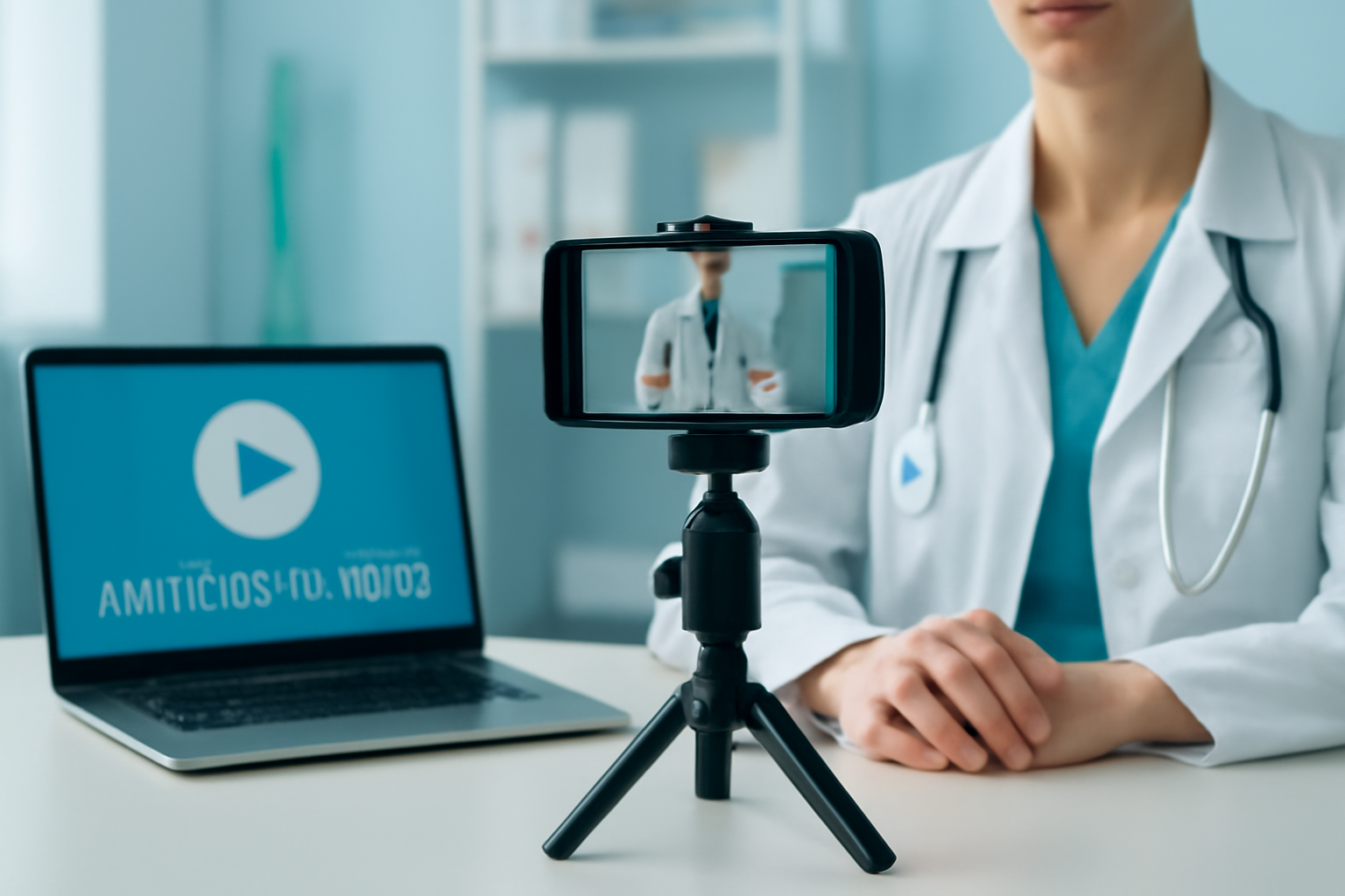 Anúncios em vídeo para médicos: roteiros prontos — Blog Salus Hub