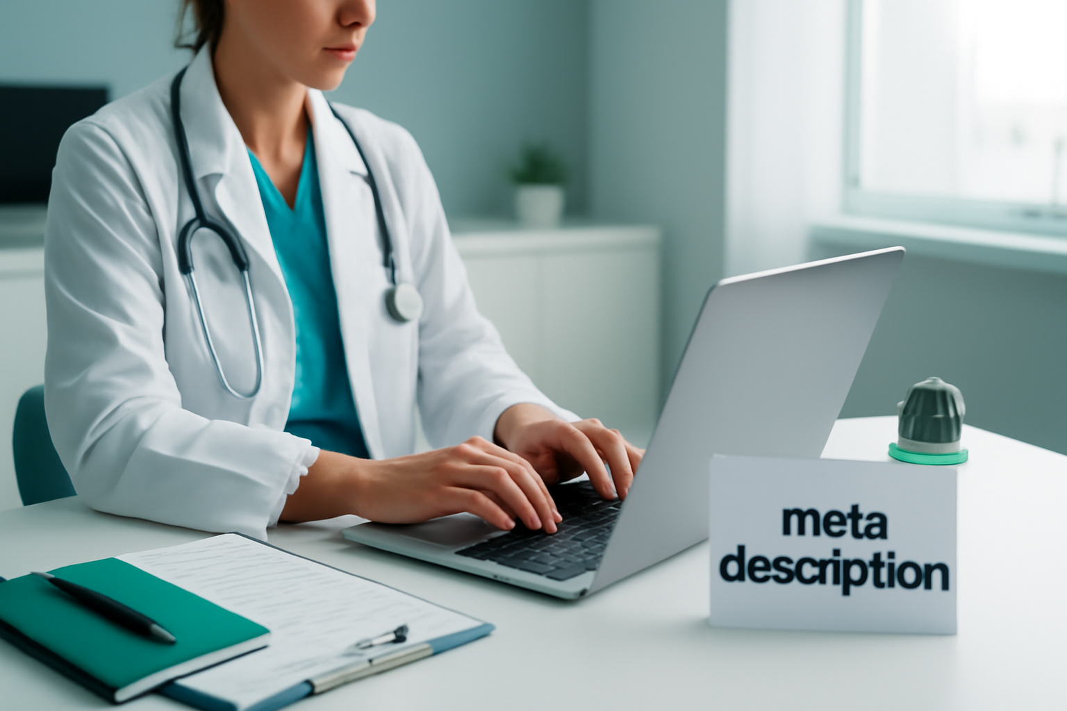 Como escrever meta descriptions que convertem em saúde — Blog Salus Hub