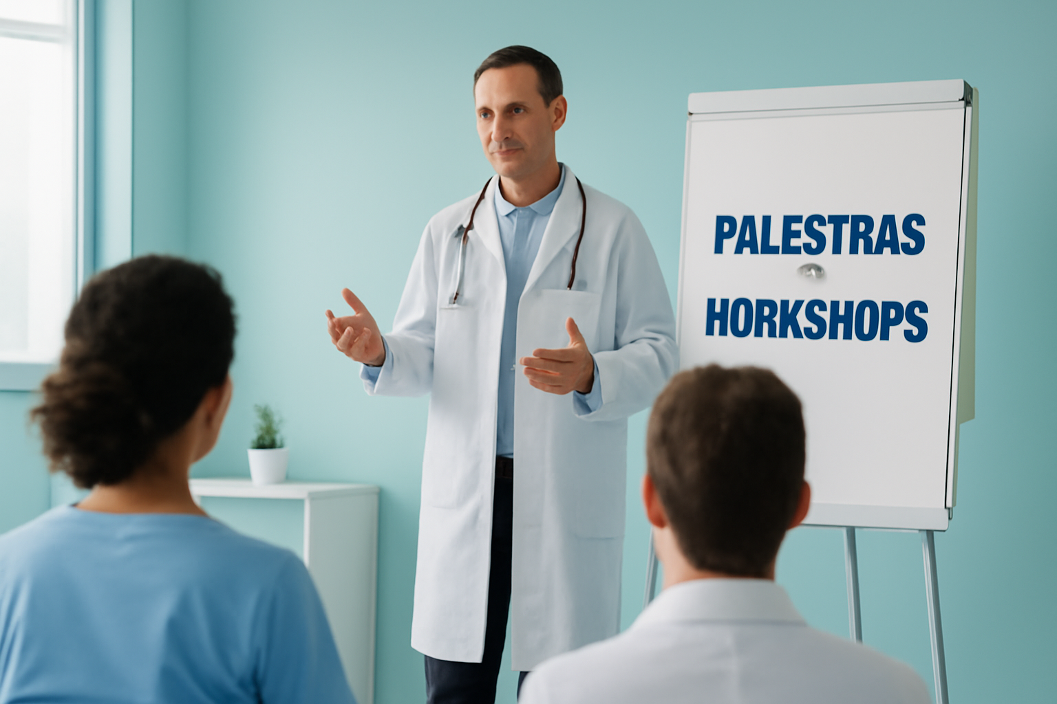 Palestras e workshops: marketing indireto para médicos — Blog Salus Hub