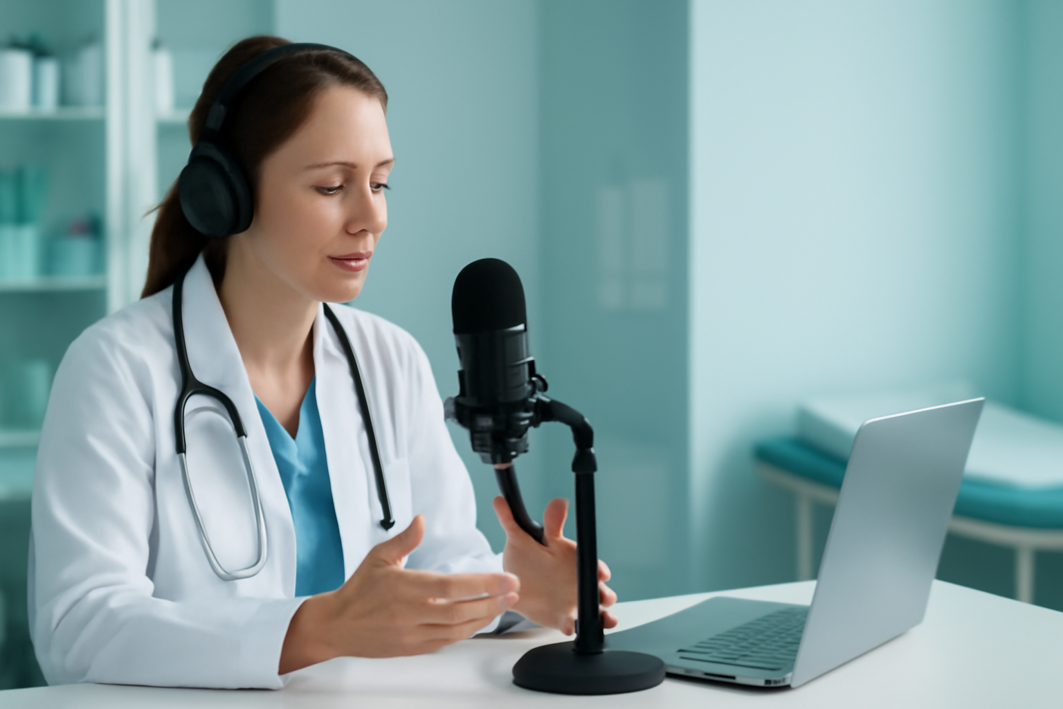 Podcast médico: como começar em 2026 — Blog Salus Hub
